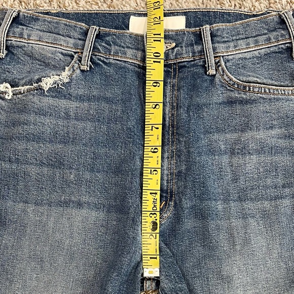 MOTHER The hustler ankle Fray Jeans in wash we all scream 29 - Picture 6 of 10
